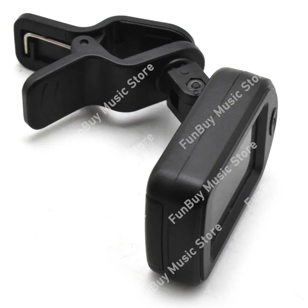 Description Picture 6 of itemLJ-01 JT-01 Clip-On Digital Guitar Tuner 360 Degree Rotatable LCD Guitarra Tuner for Chromatic Guitar Bass Violin Ukulele
