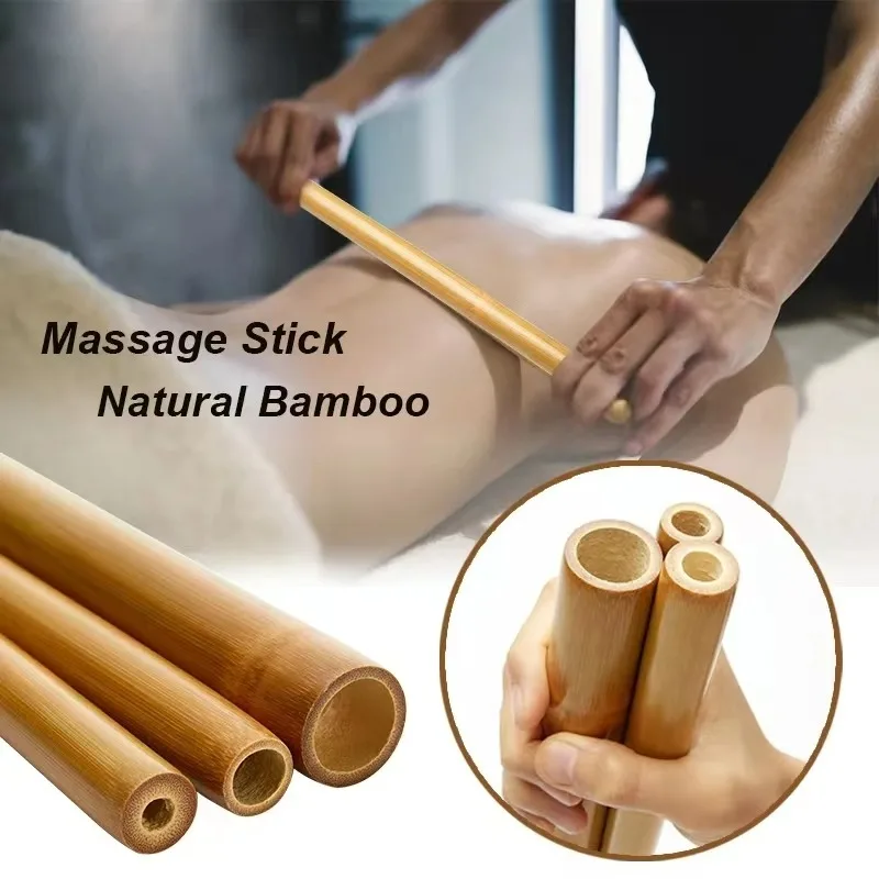 Bastone Da Massaggio In Bambù Naturale Bastone Da Terapia In Legno Gua Sha Strumenti Per La Terapia Del Legno Per Il Massaggio Del Contorno Del Corpo 