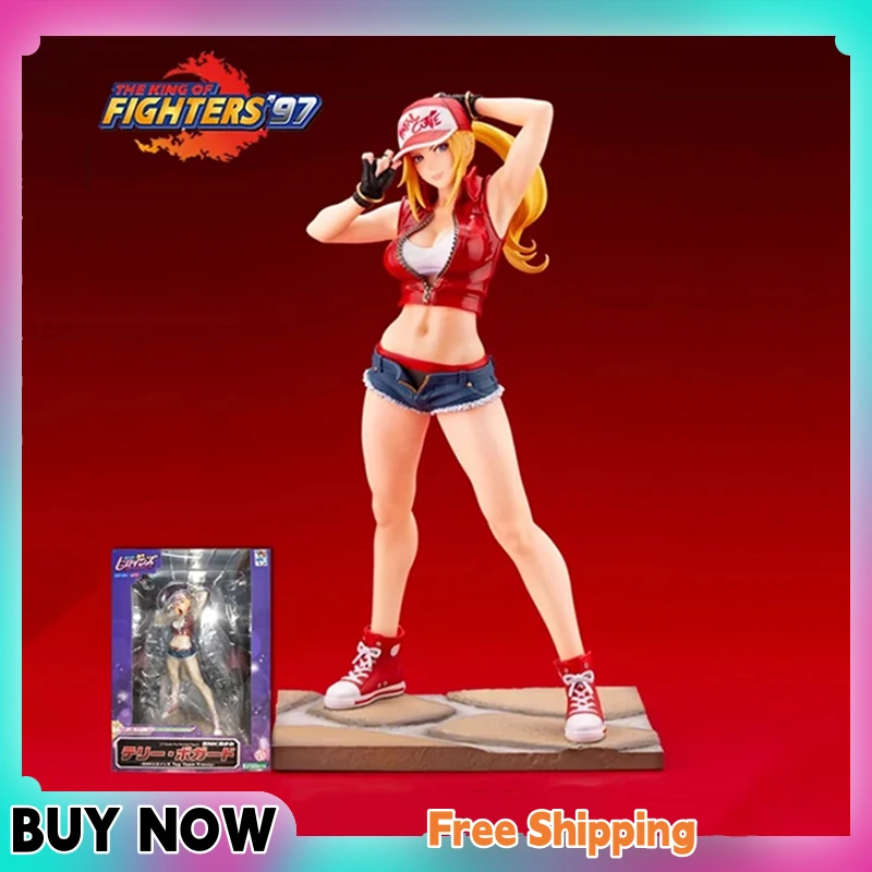 

Original Kotobukiya The King Of Fighters Terry Bogard Heroines Tag Team Frenzy Action Anime Figure Model Toys Doll In Stock Gift