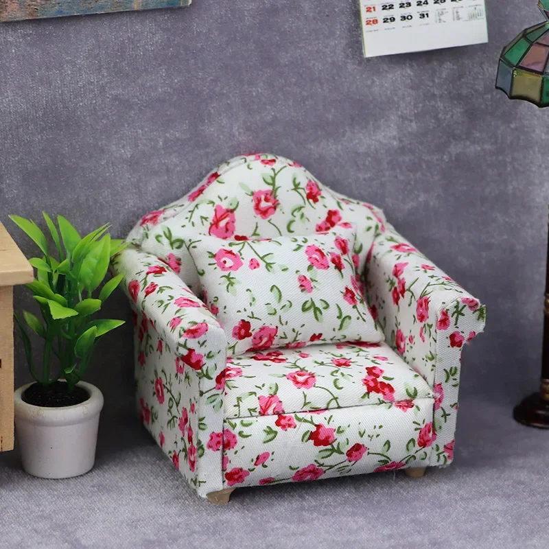 1:12 Miniature Dollhouse Mini Cute Sofa or Pillows for Dolls Kids Simulation Dollhouse Furniture Toy Gift Dollhouse Accessories 5