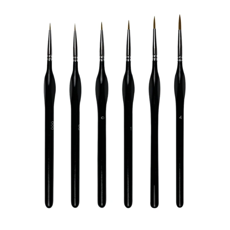 

N80D Fine Detail Paint Brush Set Miniature Brushes for Artistic Masterpieces