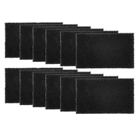 12Pack Trash Can Absorbing Filters, Activated Charcoal Purifying Deodorizer for Trash Cans, Compost Buckets-Rectangle 1