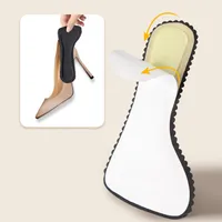 Semelles autocollantes respirantes et absorbantes pour sandales et chaussures à talons hauts, autocollants antidérapants, coussinets à sept points, fond souple 6