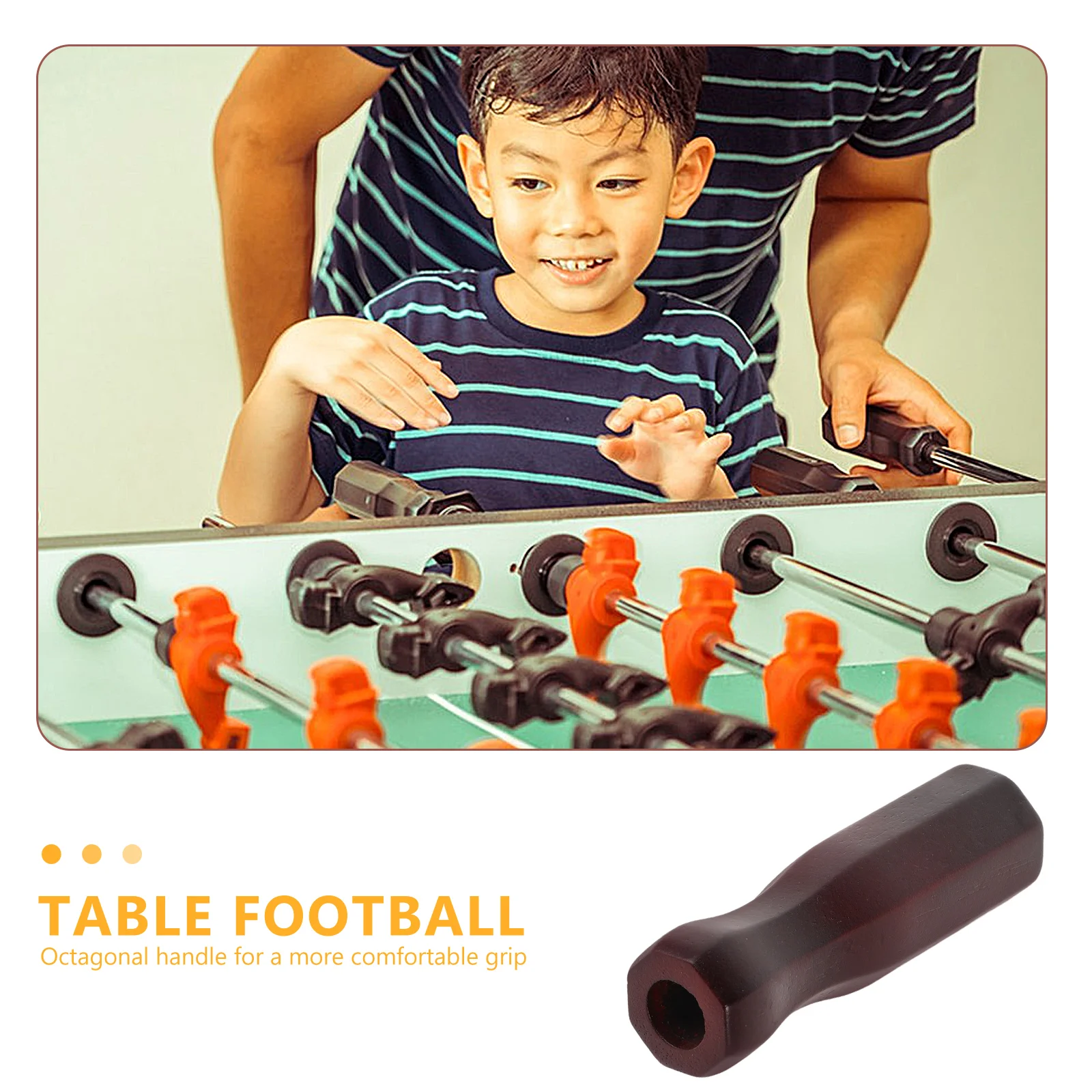 Wood Foosball Handle Replacement Parts Table Soccer Ergonomic Non Design Fits Foosball Tables Gaming Accessories
