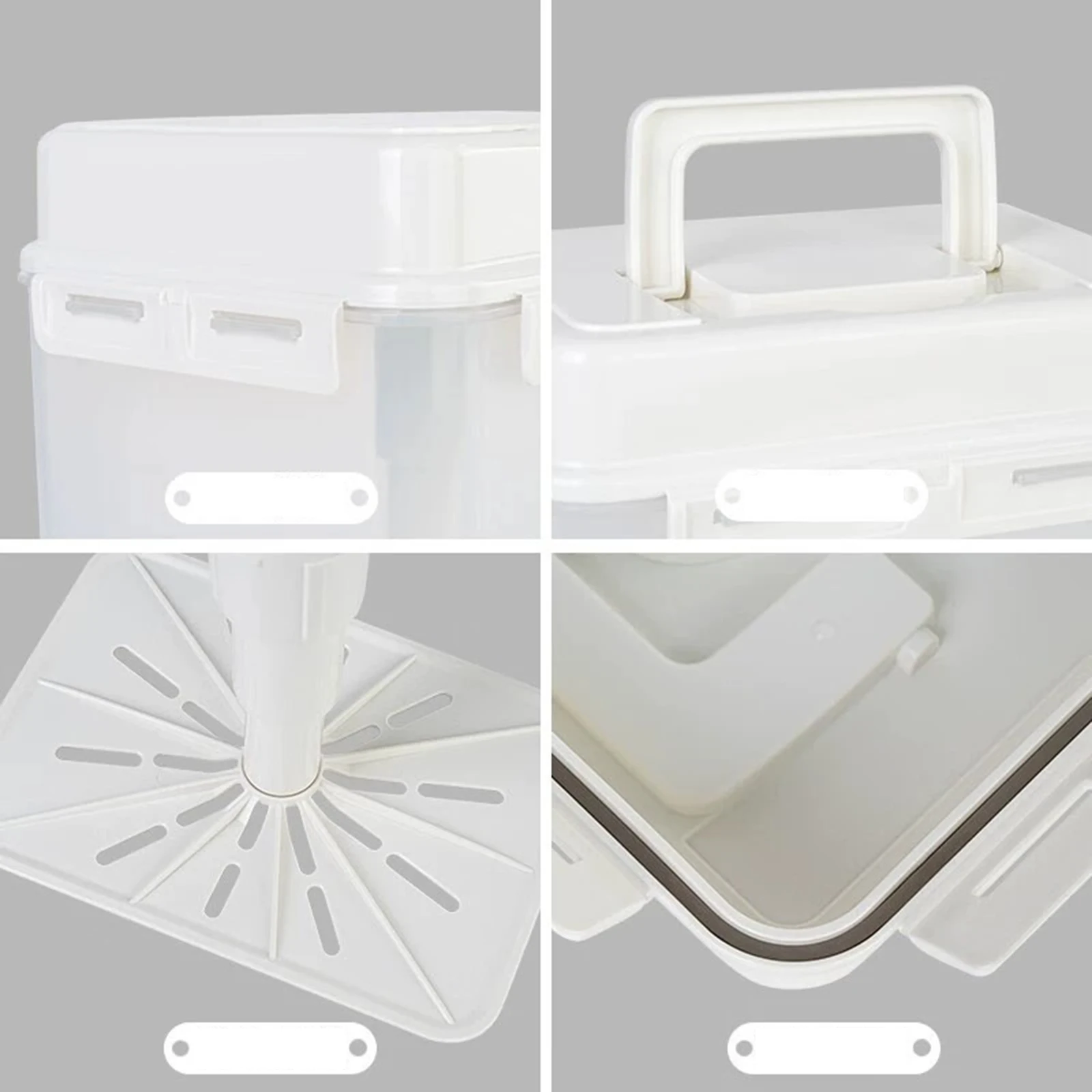 Kimchi Container Kitchen Organizer Bins with Press Plate Portable Leakproof Fermentation for Work Travel Household Office Pantry