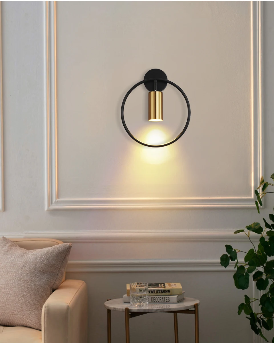 Wall Light Circular Electroplating Spotlight 2