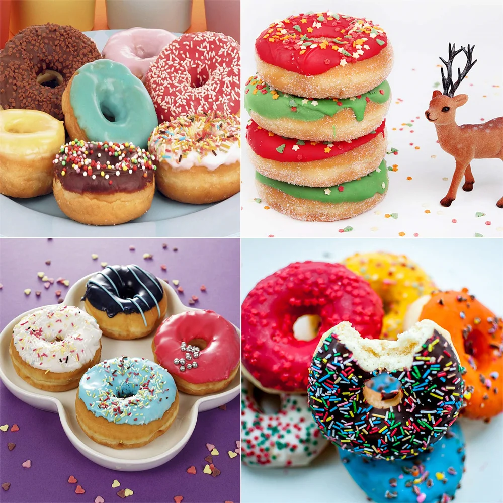 Heat Resistant Non-Stick Silicone Donut and Bagel Baking Mold