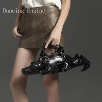 Purses and handbag luxury Designer Women's bag Purse pu leather high quality handmade handbags funny Shape Shoulder bag - Image 3