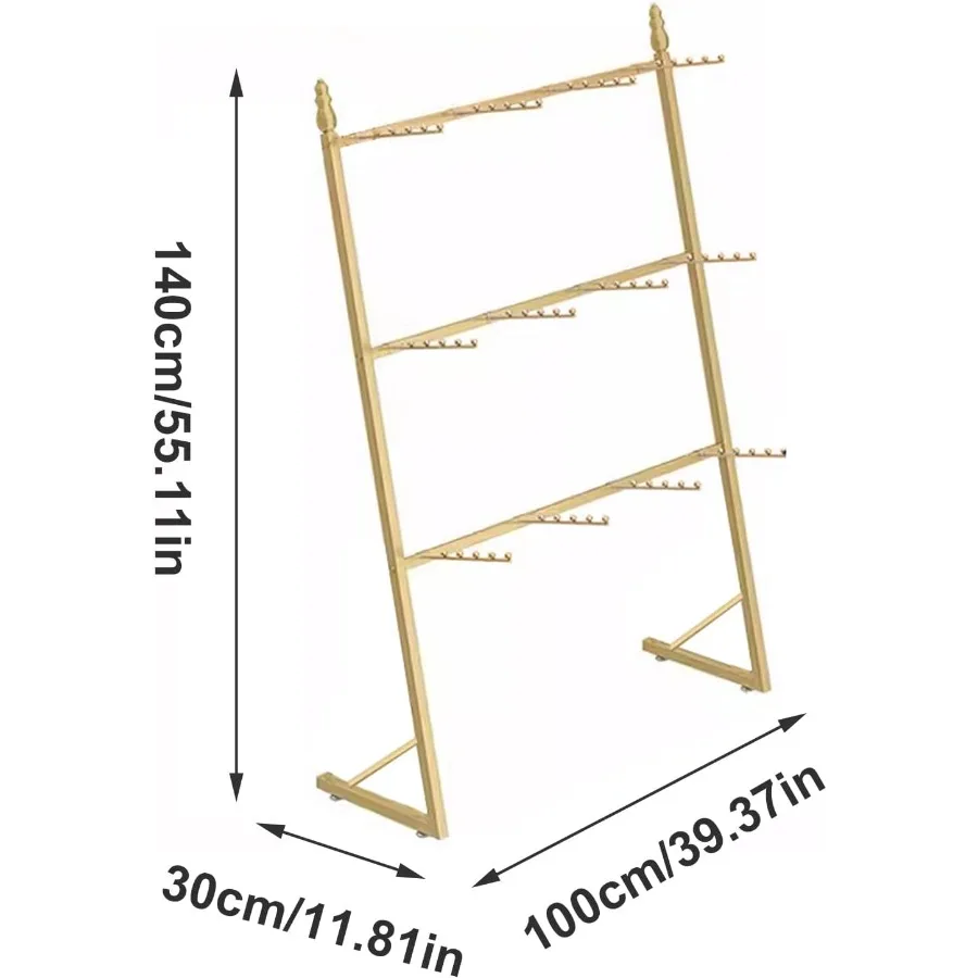 Metal Sock Display Stand for Retail Stores: Commercial Underwear and Lingerie Showshelves Swimsuit Organizer Hanger Scarves and