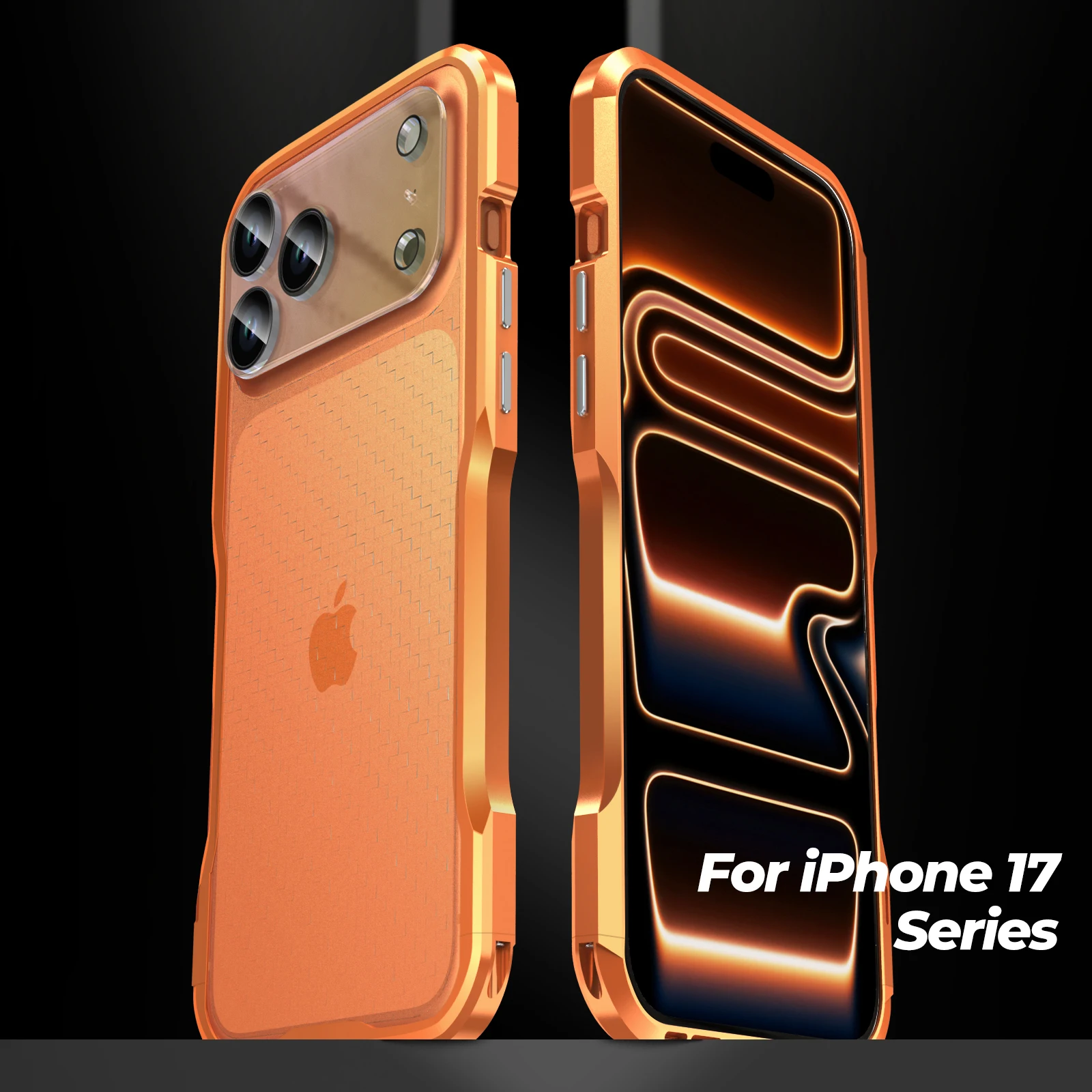 جراب معدني مقاوم للصدمات مع حماية للعدسة وحماية لل...