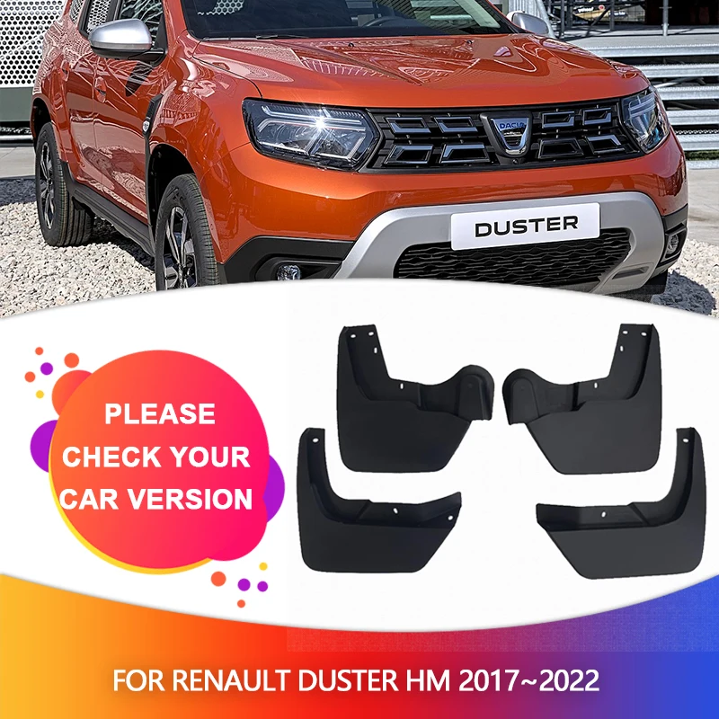 Set 4 Parafanghi Per Duster HM SUV 2018-2021 - Anteriore E Posteriore - Ricambio Originale 8201700279