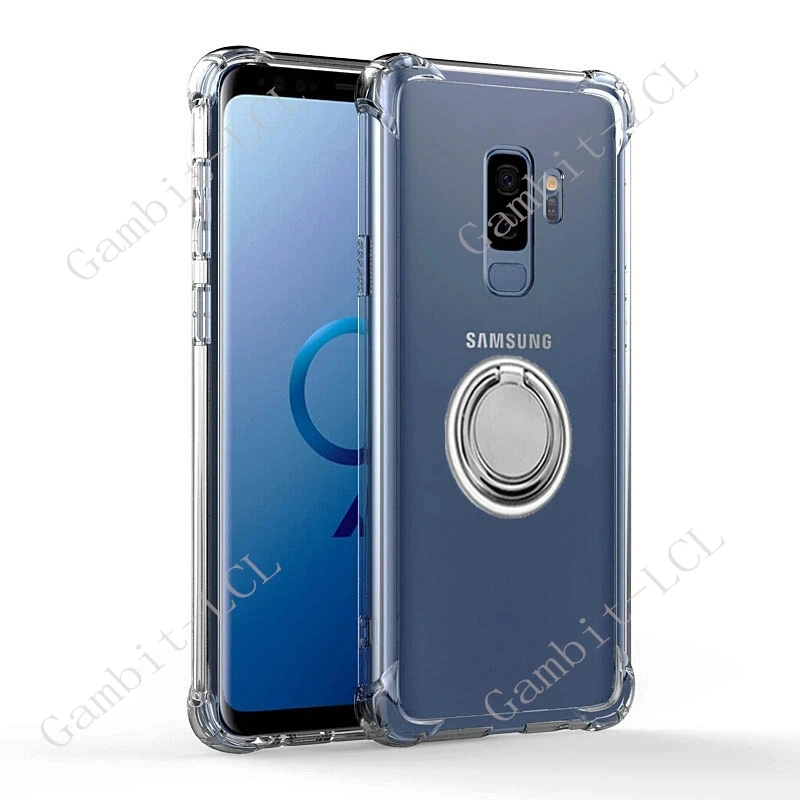 Universal Smartphone TPU Soft Cover with Back Ring Holder Bracket