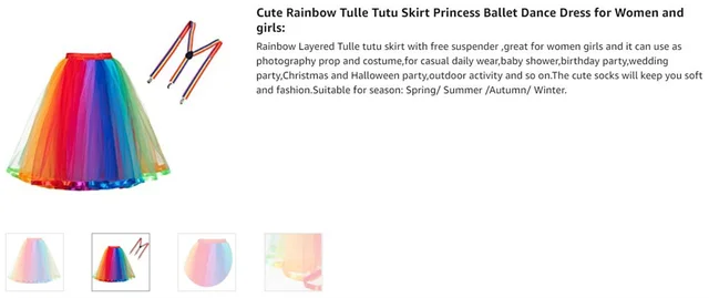 Jupe Tutu arc-en-ciel pour femmes, 5 couches, douce, courte, en Tulle,  maille, Costumes de noël Halloween Cosplay, tenues de Festival