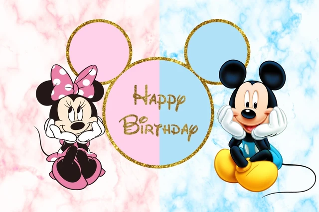 Mickey Mouse Party Decorations Background  Minnie Mickey Birthday  Background - Party Backdrops - Aliexpress