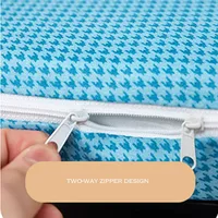 WOSTAR Fully enclosed two-way with zipper mattress protector cover couple/baby single double bed sheet protection pad king size 3