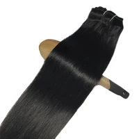 Extensions de cheveux brésiliens Remy à clips, cheveux lisses, couleur noire naturelle, 20 22 24 26 pouces, pour femmes 6