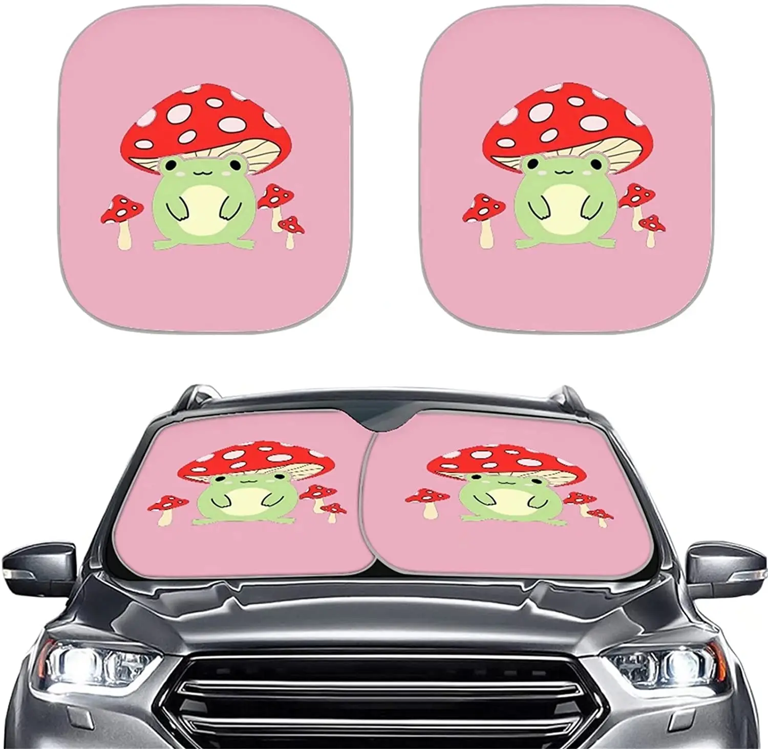 

Солнцезащитный козырек Xpyiqun в виде гриба, лягушки для лобового стекла, автомобильный солнцезащитный козырек для женщин, милые аксессуары для интерьера, универсальные автомобильные солнцезащитные козырьки Su