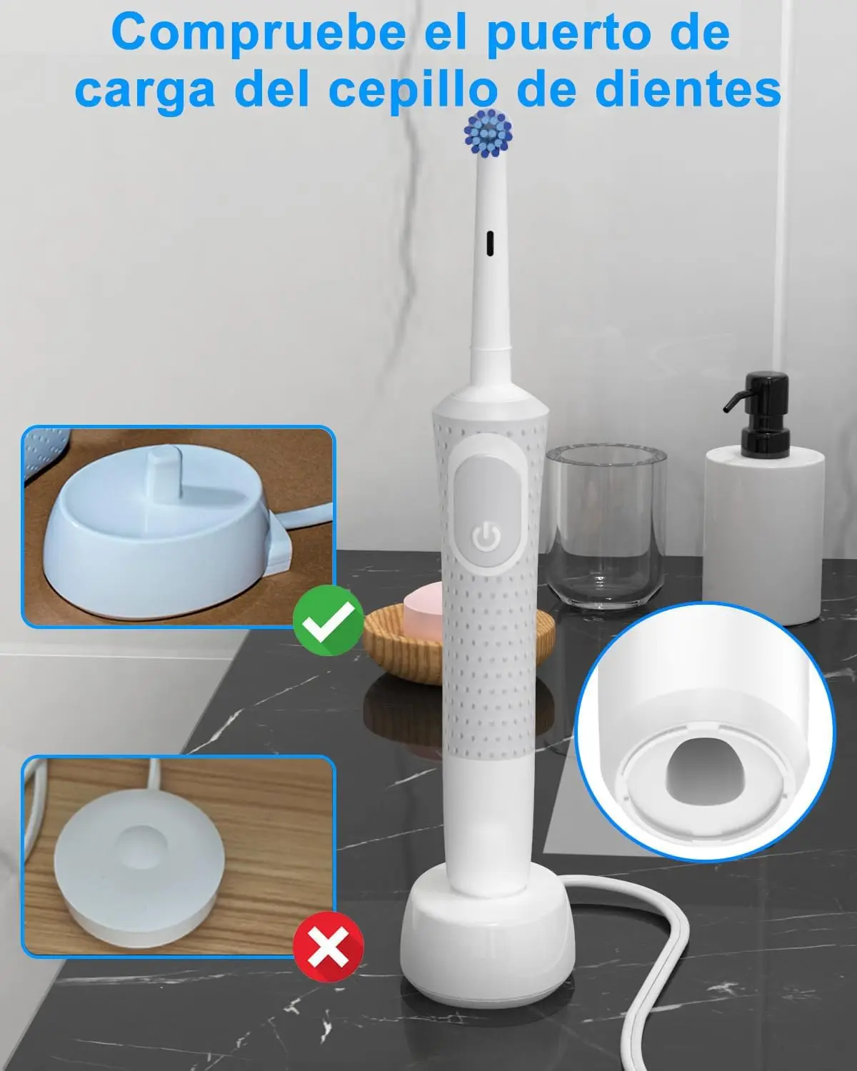 EU/USB charger for Oral B Braun electric toothbrush iO Series 3 4 5 6 1000/3000/5000/7000/7500 waterproof inductive base