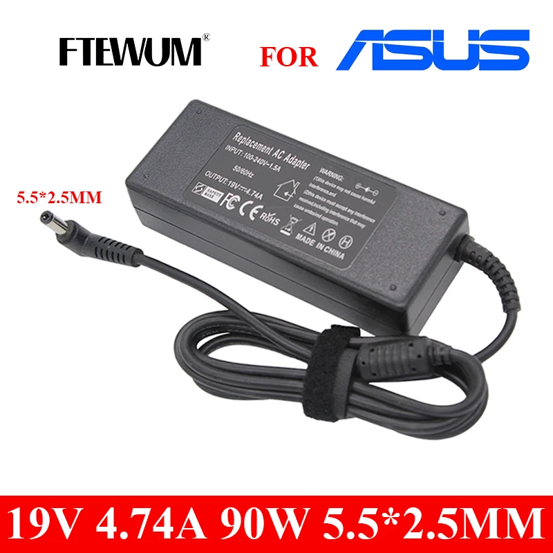 

19V 4.74A 90W 5.5*2.5mm laptop Charger Power For ASUS Toshiba/Lenovo/Toshiba Laptop U130,U165,U350,U310,U410,U430 Z460,Z560 Y430
