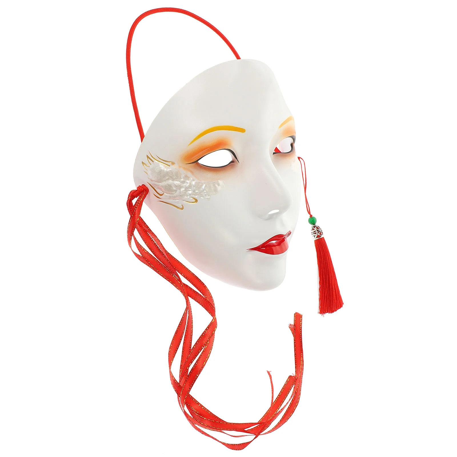 

Japanese Kabuki Mask Full Face Masquerade Mask Venetian Mask Mardi Gras Mask Halloween Cosplay Mask Carnival Party Prom Costumes