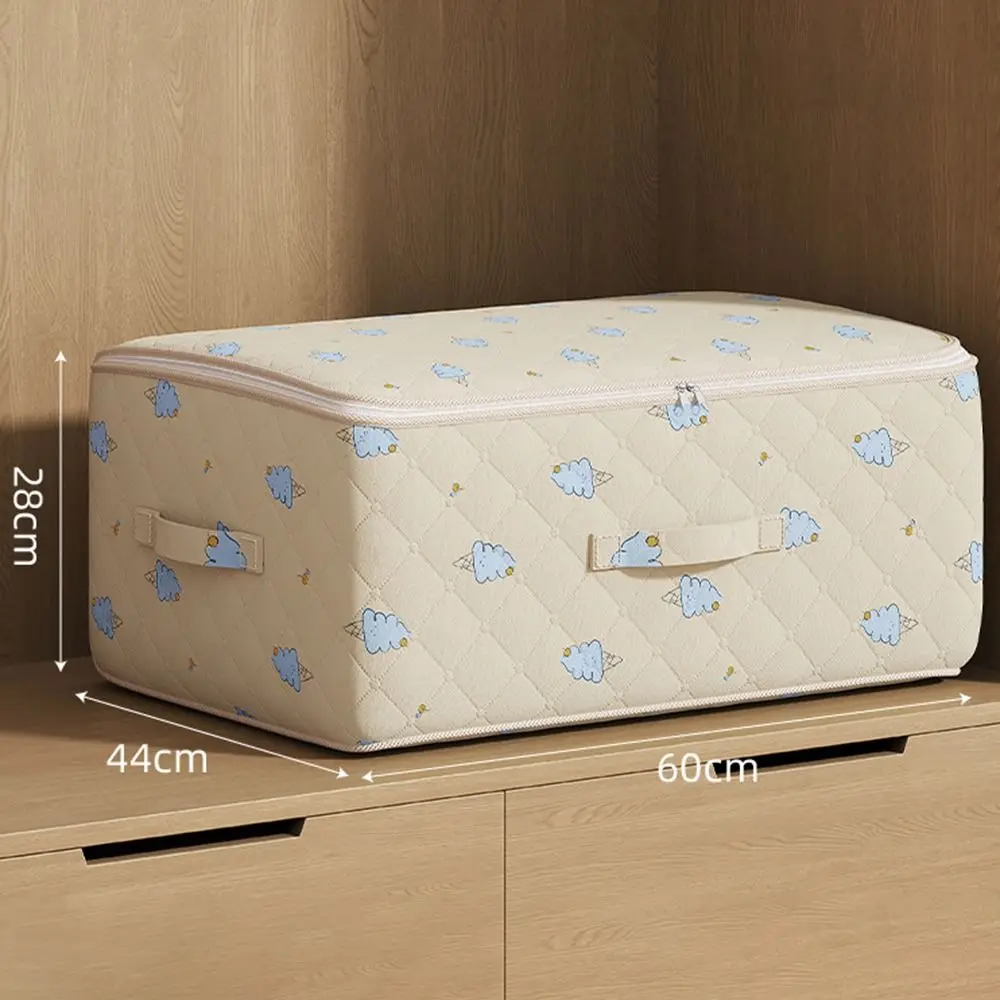 Foldable Quilt Storage Bag with Handles Portable Large Capacity Clothes Storage Bins Closet Cabinet Organizer 5
