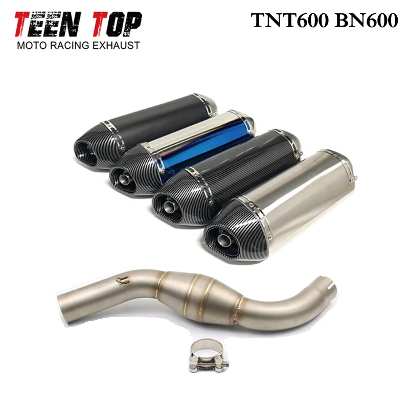 51mm Akrapovical Exhaust Motorcycle Exhaust System For Benelli TNT600 BN600 Exhaust Muffler Motobike Elbow Escapes Para Moto - Image 5