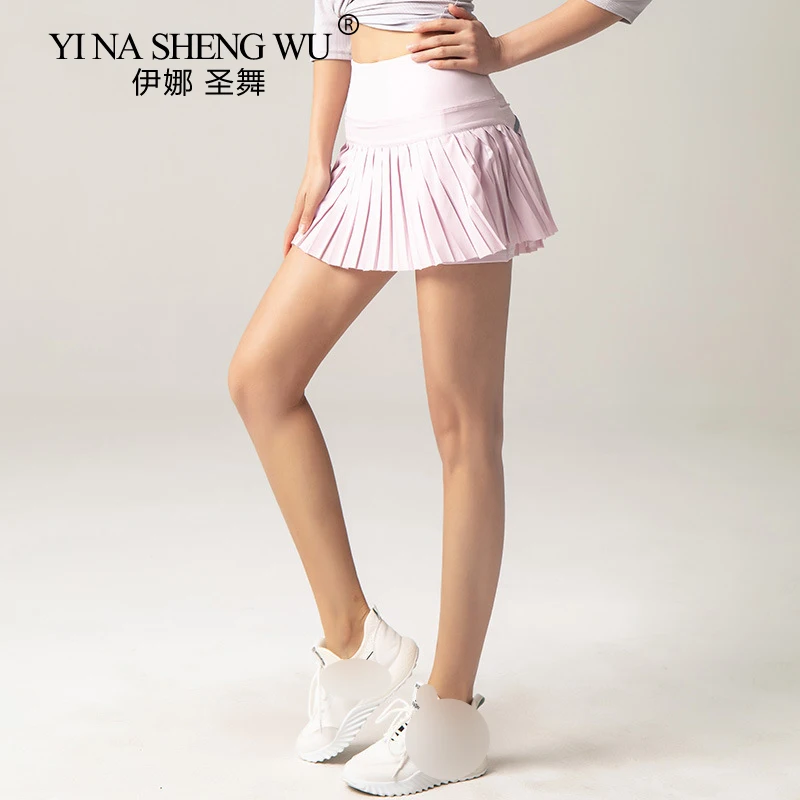 Sports Skirt Shorts Women Sports Tennis Skirts Fitness Shorts High Waist Athletic Running Short Quick Dry Sport Skort Pocket