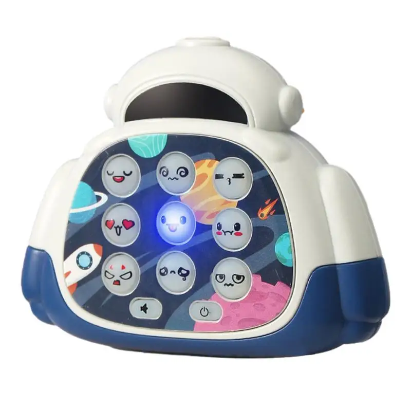 

Pounding Game Interactive Toy Developmental Toy Astronaut Shape Pounding Toys For Mini Handheld Early Education Story Machine