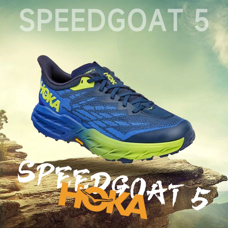 Hoka Mannen Trail Hardloopschoenen Speedgoat 5 All-Terrain Off-Road Trekkingschoenen Ultralichte Anti-Slip Outdoor Road Sneakers Heren