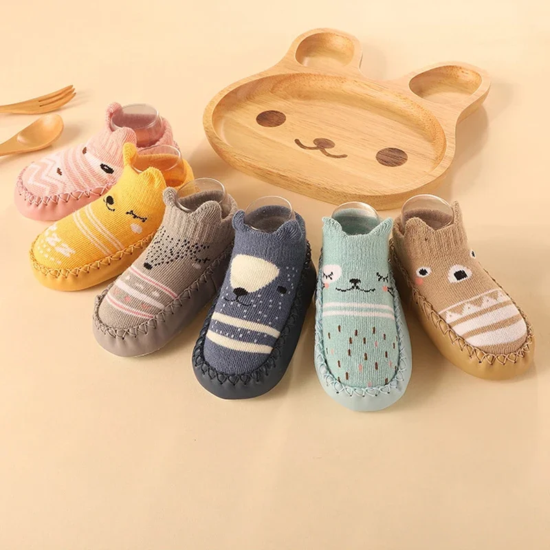 Baby Socks Infant Boys Girls Spring Autumn Floor Socks Anti Slip Soft Sole Rubber Soles 2025 non slip floor socks baby socks