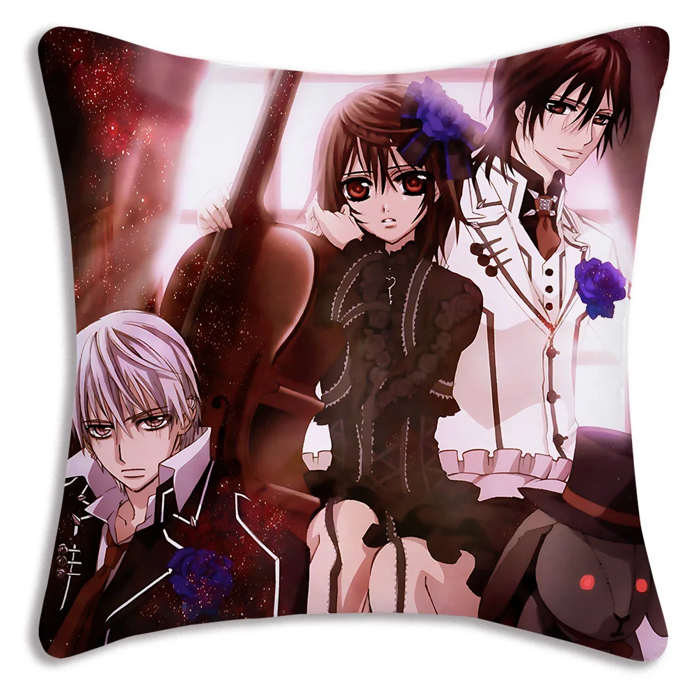 V-Vampire Knight Anime Pillow Covers Cartoon Sofa Decorative Home Double-sided Printing Short Plush Cute Cushion Cover 5