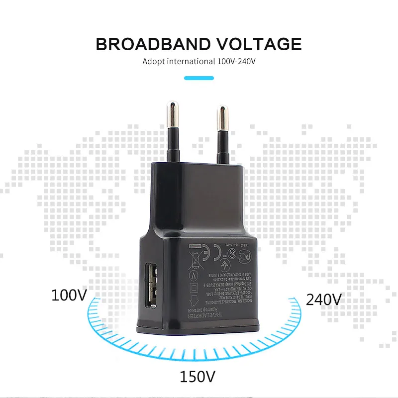 AC/DC-Ladegerät Adapter Schnell ladung USB-Anschluss 5 V 2a Netzteil Ladegerät 5 Volt Adapter EU-Stecker Reise für Handy iPad