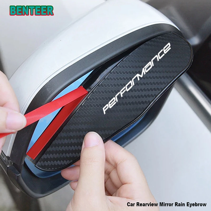 폭스바겐용 탄소 섬유 자동차 레인 아이브로우 스티커, 폭스바겐 VK Golf1 Golf2 Golf3 Golf4 Golf5 Golf6 Golf7 Golf7.5 MK4 MK8 gti R, 2 개
