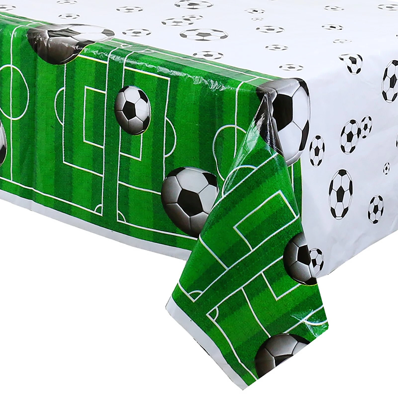 Tovaglie USA E Getta Calcio - 4 Pezzi 130x220cm, Impermeabili, Per Feste