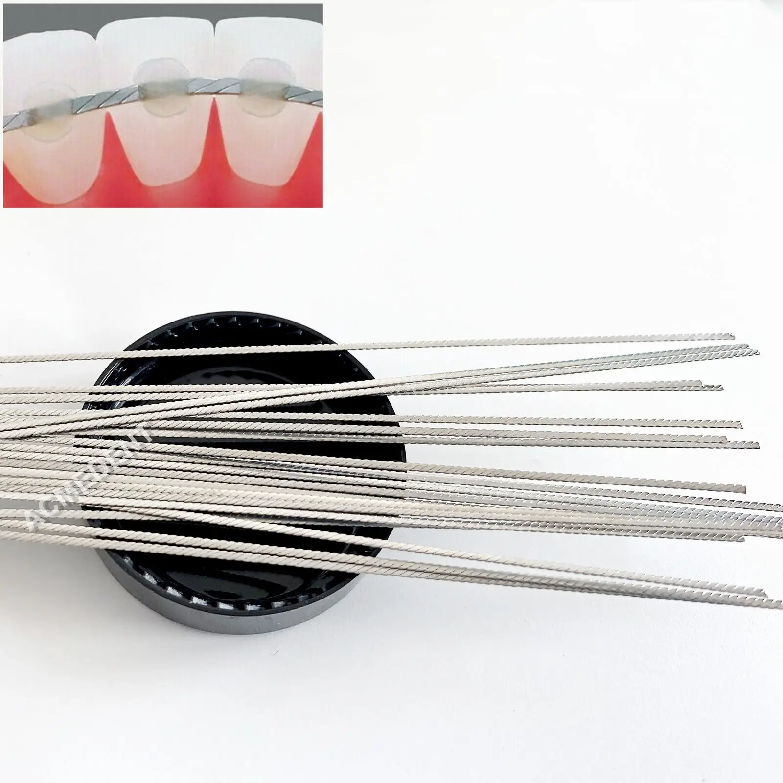 Dental Orthodontic Flat Lingual Wires Twist Wires Stainless Steel