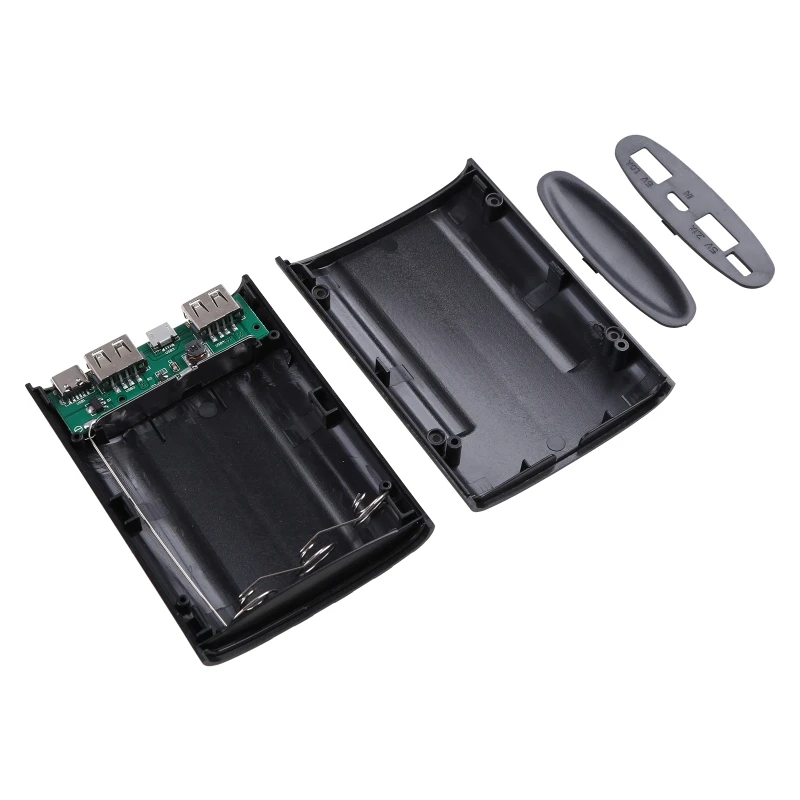 3 Pieces 18650 Battery Storage Box Usb Type Fast Charge Power Bank Diy For Case Charging 18650