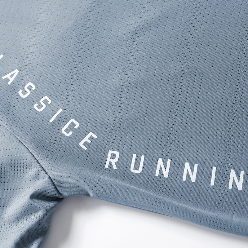 CHRLCK الرجال تشغيل تي شيرت الصيف الحرير الجليد رق...