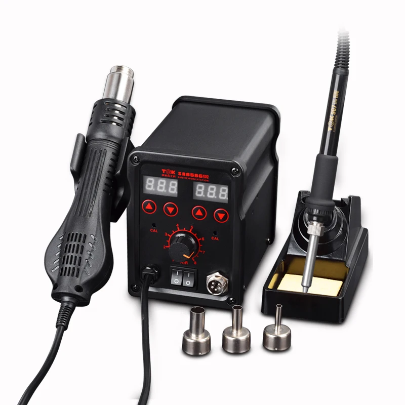 

TGK SR8586 LED Digital Display Mobile Rework Hot Air Gun Welding Station Smd Bga Rework Station