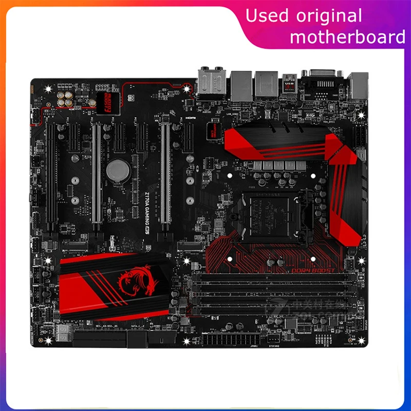 Usato Lga 1151 Per Intel Z170 Z170A Gaming M5 Computer Usb3.0 Sata3 Scheda Madre Ddr4 64G Scheda Madre Desktop