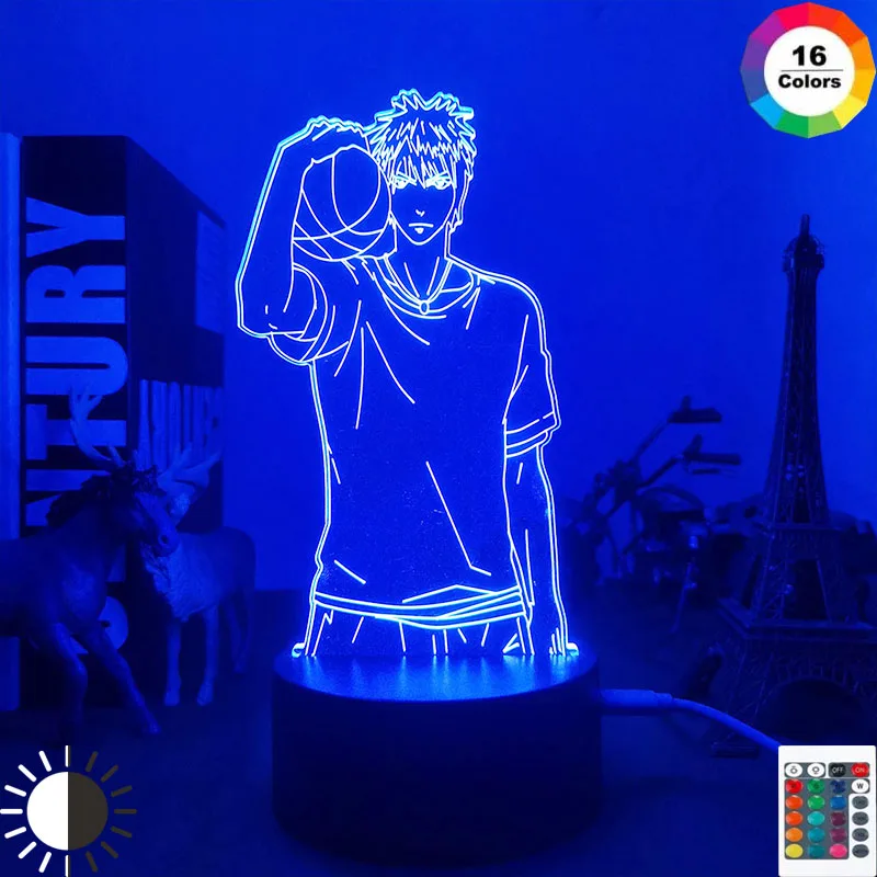 3d Lamp Anime Kuroko No Basuke Taiga Kagami Figure Led Light for