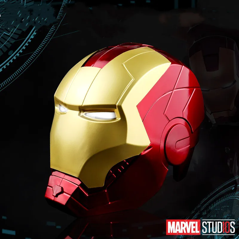 IRON MAN MASK Tony Stark full Head LED Light PVC Helmet Avengers Cosplay  Toy New