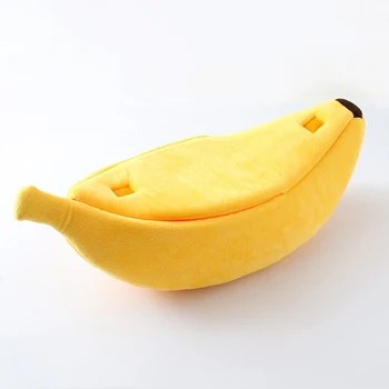 Funny Banana Cat Bed House Cute Cozy Cat Mat Beds Warm Durable Portable Pet Basket Kennel Dog Cushion Cat Supplies Multicolor 6