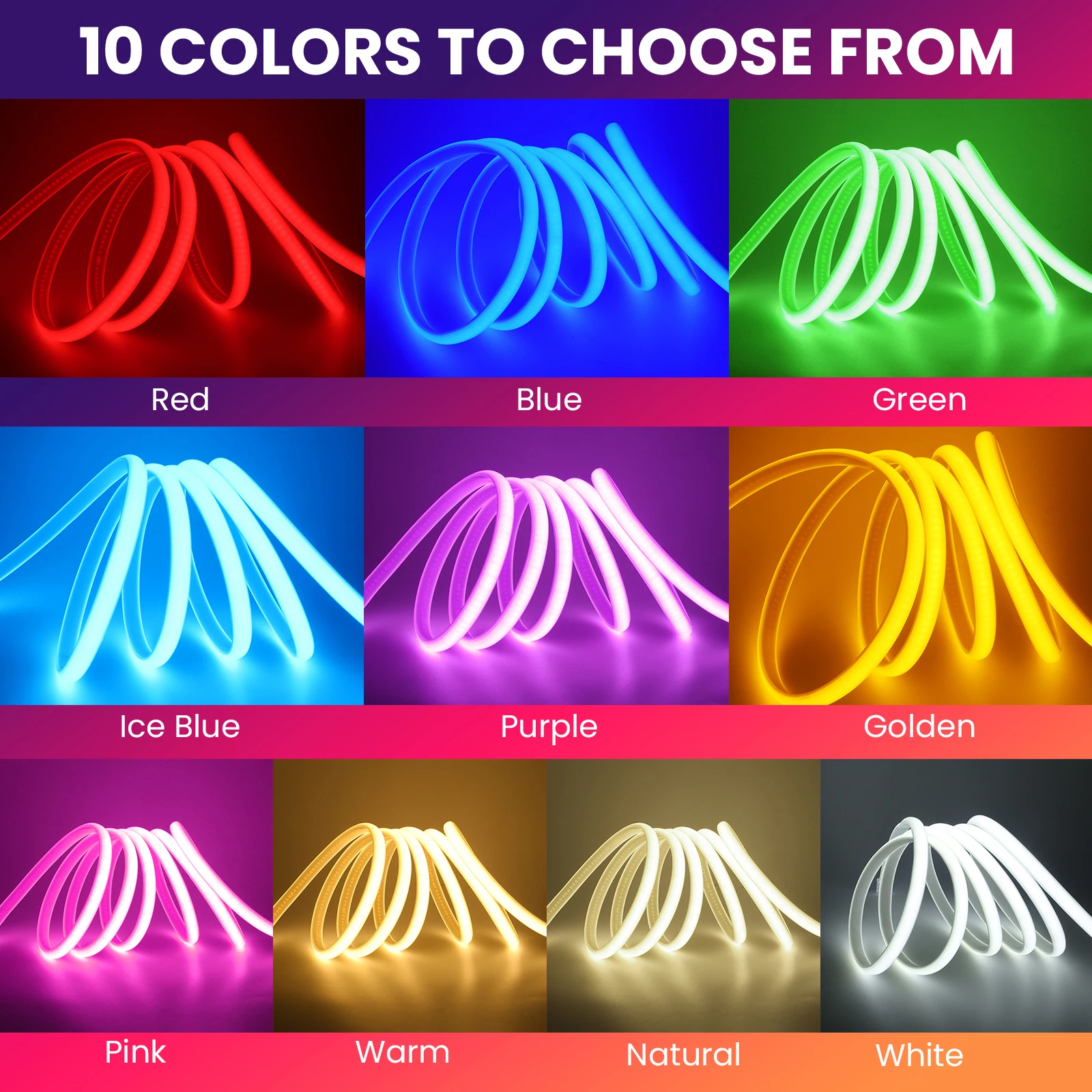 รูปสินค้า LED Strip ยืดหยุ่น 288 LED ทนน้ำ IP65 สี Warm White ปรับได้