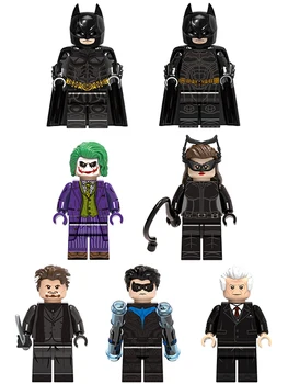 X0341 Аниме Бэтмен Джокер Женщина-кошка ночной конструктор кирпичи мини Экшн-фигурки сборные игрушки куклы xh1940 1941 1942