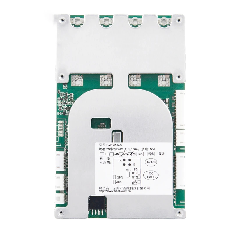 

smart bms 72V 80A 100A li ion 17S Li ion 20S lifepo4 15S energy storage 48V lithium batteries PCB circuit board