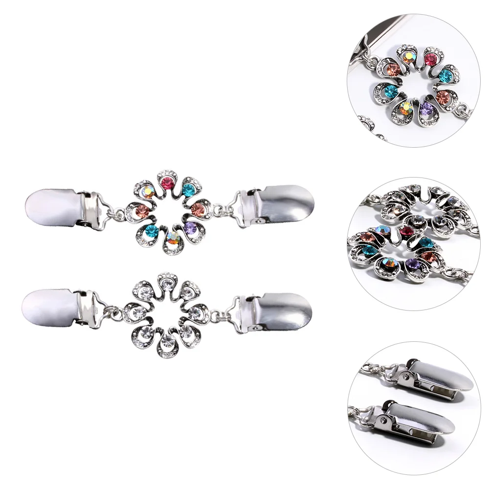 

Sweater Shawl Clip Clips Cardigan Rhinestones Alloy Material Retro Shirts Woman Dress Clothes