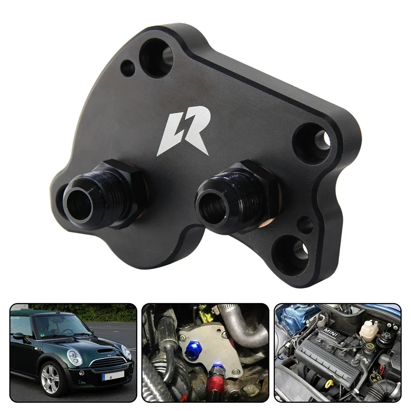 For-BMW-Mini-Cooper-S-AN10-Oil-Cooler-Filter-Adapter-Plate-Supercharger ...