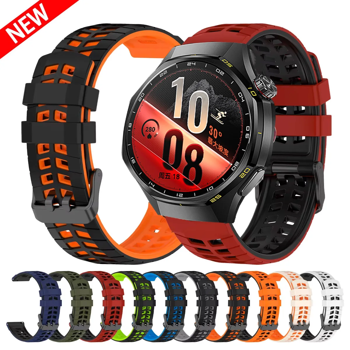 Versatile 22mm Silicone Watch Band Strap - Premium Quality