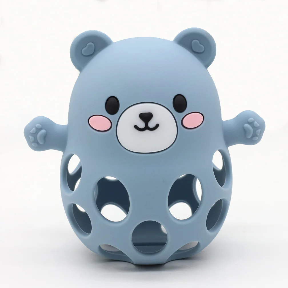 Silicone Bear-Shaped Teething and Sensory Toy