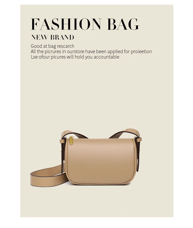 100% Genuine Leather Material Women Bag High Quality Soft Shoulder Bag For Women Fashion Luxury Portable Mini Messenger Bag